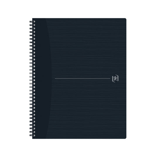 Oxford Collegeblock Origins DIN A4+ kariert Karton schwarz 70 Bl.