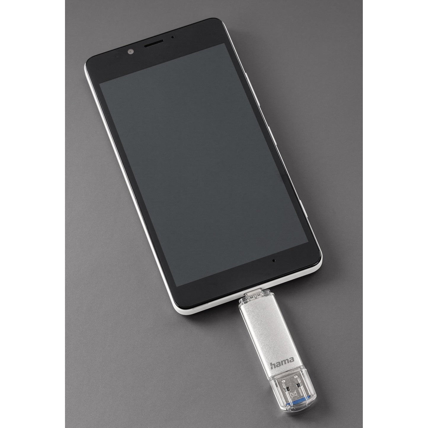 Hama USB-Stick C-Laeta USB 3.0 64Gbyte silber