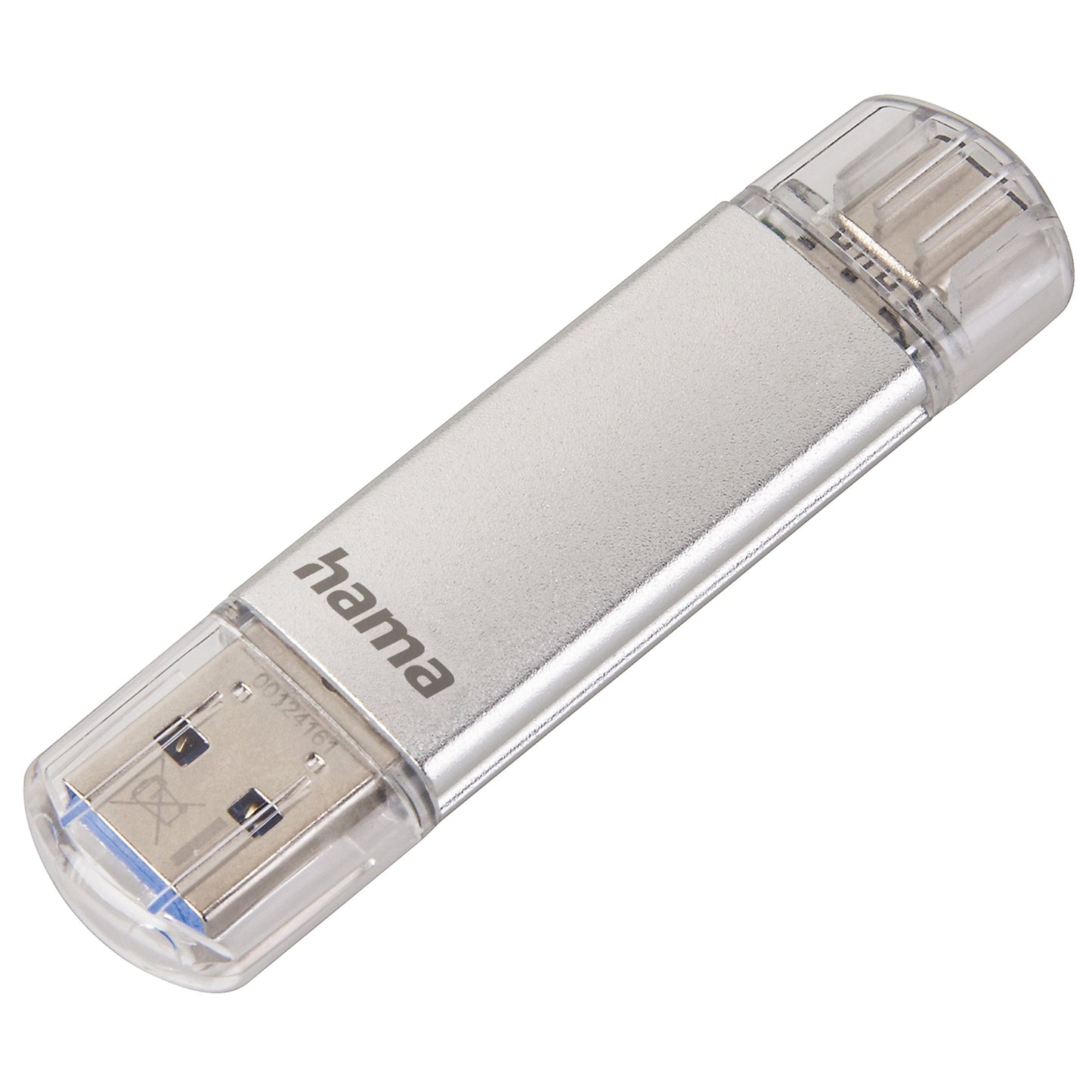 Hama USB-Stick C-Laeta USB 3.0 64Gbyte silber