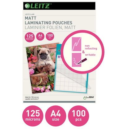 Leitz Laminierfolie iLAM 216 x 303 mm (B x H) DIN A4 125µm matt 100 St./Pack.