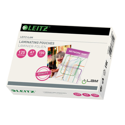 Leitz Laminierfolie iLAM 111 x 80 mm (B x H) DIN A7 125µm glänzend 100 St./Pack.