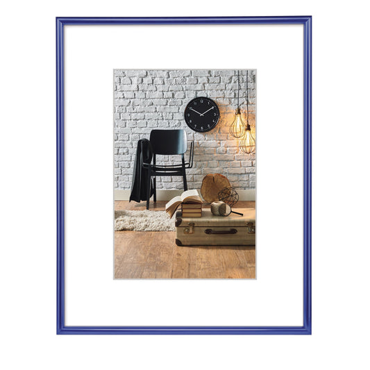 Hama Bilderrahmen Sevilla 21 x 29,7 cm (B x H) 15 x 20 cm (B x H) Polystyrol Kunststoff blau