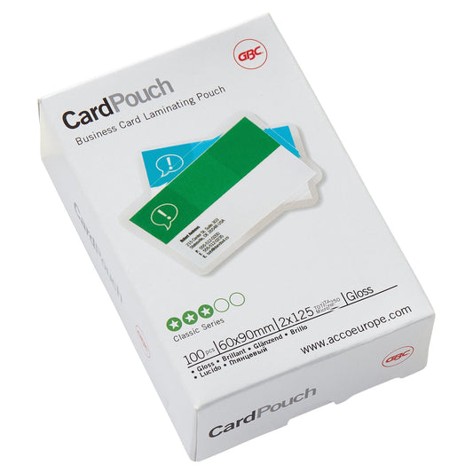 GBC® Laminierfolie CardTPouch 60 x 90 mm (B x H) 125µm glänzend 100 St./Pack.