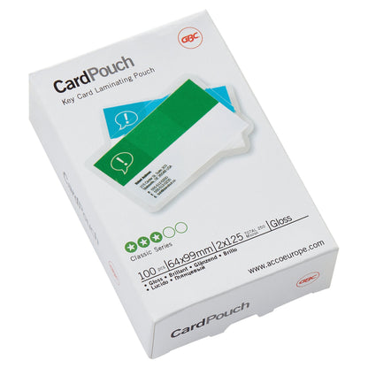 GBC® Laminierfolie CardTPouch 64 x 99 mm (B x H) 125µm glänzend 100 St./Pack.