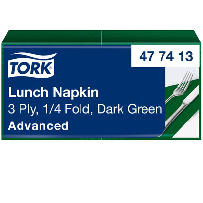 Tork Servietten Lunch 33 x 33 cm (B x L) dunkelgrün 150 St./Pack.
