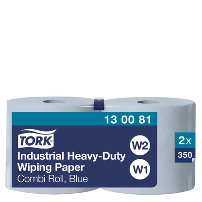 Tork Wischtücher Premium 23,5 cm x 119 m (B x L) Frischfaser blau 2 Rl./Pack.