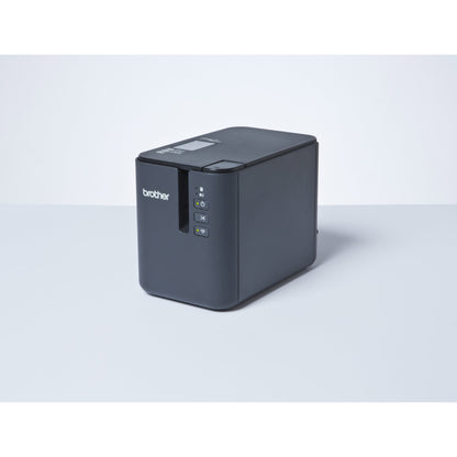Brother Beschriftungsgerät PT-P900Wc inkl. TZe-Schriftbandkassette (36 mm x 8 m, schwarz auf weiß), Netzadapter, Netzkabel, USB-Kabel