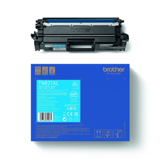 Brother Toner Originalzubehör TN-821XLC ca. 9.000 Seiten cyan