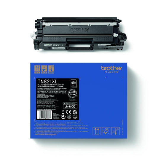 Brother Toner Originalzubehör TN-821XLBK ca. 12.000 Seiten schwarz