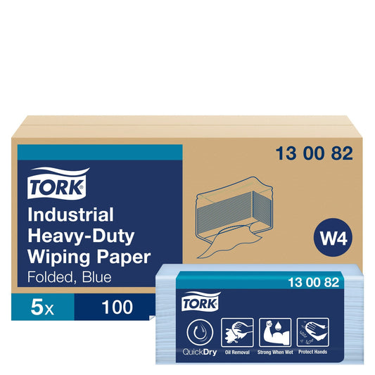 Tork Wischtücher Premium 10,8 x 38,5 cm (B x L) Papier blau 5 x 100 St./Pack.