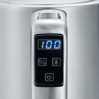 SEVERIN Wasserkocher WK 3418 1,7l Edelstahl Edelstahl gebürstet/schwarz