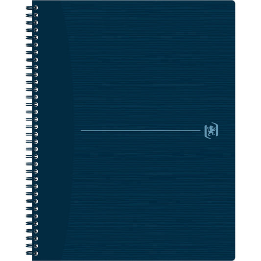 Oxford Collegeblock Origins DIN A4+ kariert Karton blau 70 Bl.