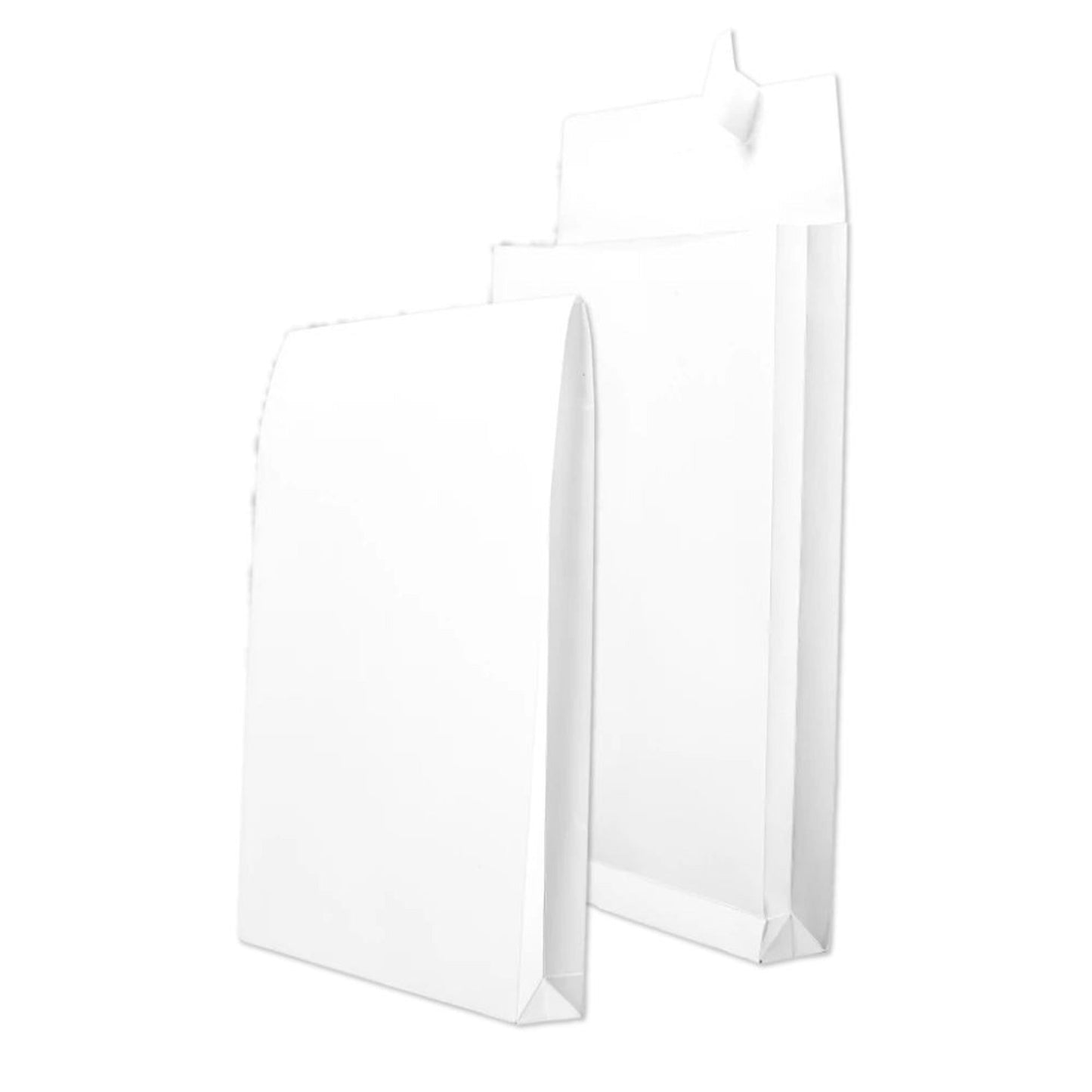 MAILmedia Faltentasche DIN C4 229 x 324 mm (B x H) ohne Fenster 140g/m² mit Haftklebung Papier weiß 100 St./Pack.