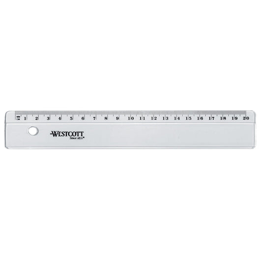 Westcott Lineal 20cm Kunststoff transparent