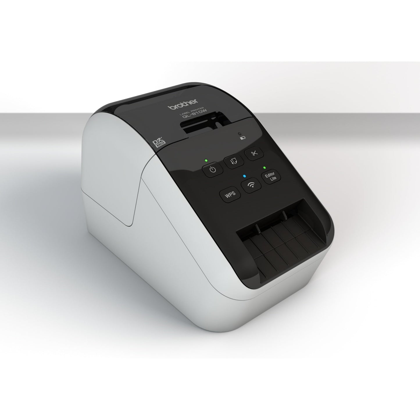 Brother Etikettendrucker QL-810Wc 110 USB 2.0, WLAN inkl. 2 Etikettenrollen (Einzel-Etiketten 29 x 90 mm, 100 St., Endlos-Etikett 62 mm x 5 m), Netzkabel, Netzadapter, USB-Kabel, Dokumentation
