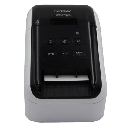 Brother Etikettendrucker QL-810Wc 110 USB 2.0, WLAN inkl. 2 Etikettenrollen (Einzel-Etiketten 29 x 90 mm, 100 St., Endlos-Etikett 62 mm x 5 m), Netzkabel, Netzadapter, USB-Kabel, Dokumentation
