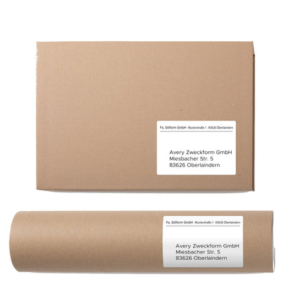 Avery Zweckform Universaletikett ultragrip 105 x 74 mm (B x H) nicht wieder ablösbar Papier weiß 1.760 Etik./Pack.