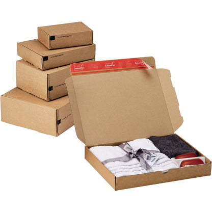 ColomPac® Versandkarton 6 Innenmaße: 19,2 x 9,1 x 15,5 cm (B x H x T) Außenmaße: 21,2 x 9,6 x 16,1 cm (B x H x T) Karton braun