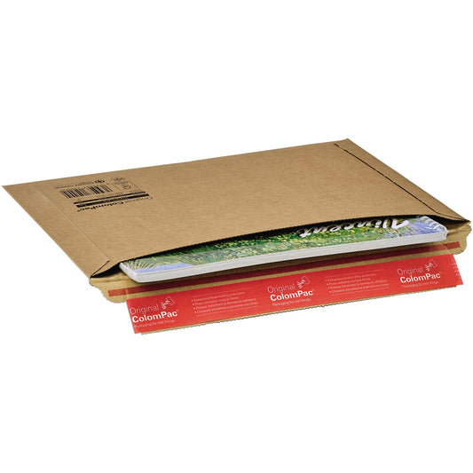 ColomPac® Versandtasche 340 x 235 x -30 mm (B x H x T) mit Haftklebung ohne Fenster braun