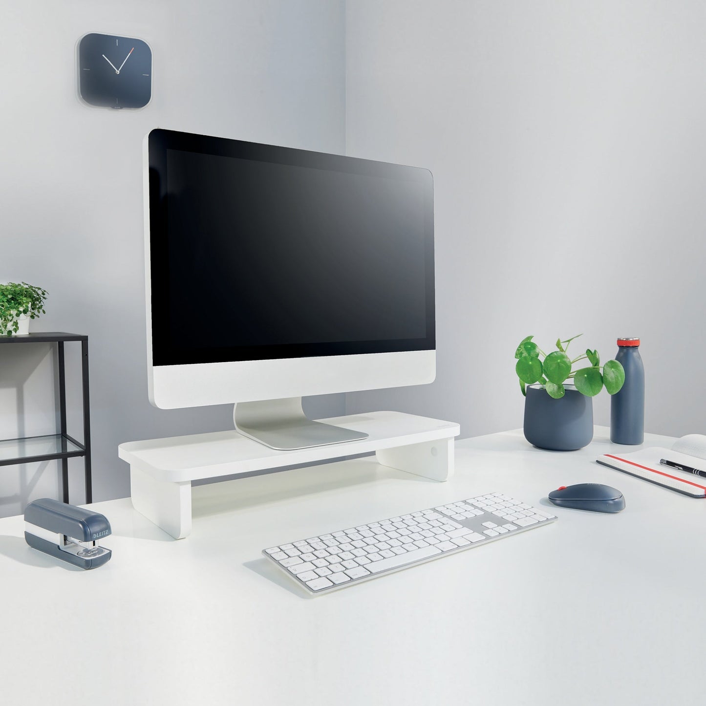 Leitz Monitorständer Ergo 56 x 10 x 21 cm (B x H x T) 20kg nicht höhenverstellbar weiß