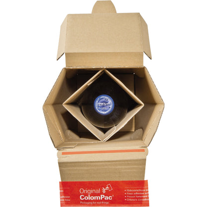 ColomPac® Versandkarton Innenmaße: 7,4 x 30,5 x 7,4 cm (B x H x T) Außenmaße: 11,5 x 36,2 x 11,5 cm (B x H x T) Kraftliner Wellpappe braun