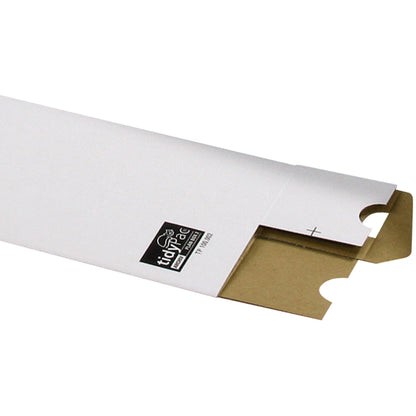 tidyPac® Versandhülse 7,5 x 7,5 x 110 cm (B x H x L) mit Steckverschluss Wellkarton weiß