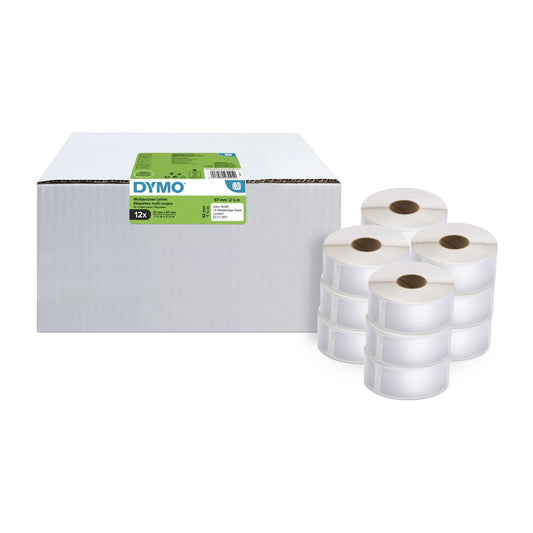 DYMO® Vielzwecketikett DYMO LabelWriterT 32 x 57 mm (B x H) weiß 1.000 Etik./Rl. 12.000 Etik./Pack.
