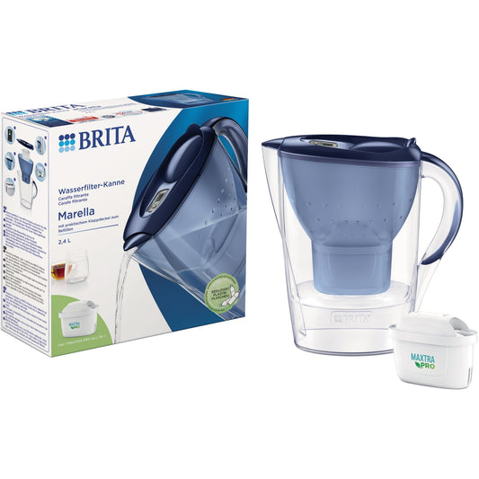 BRITA Wasserfilter Marella 2,4l Kunststoff blau