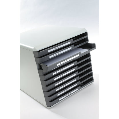 DYMO® Schriftbandkassette 12 mm x 7 m (B x L) weiß schwarz 10 St./Pack.