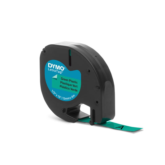DYMO® Schriftbandkassette 12 mm x 4 m (B x L) grün schwarz