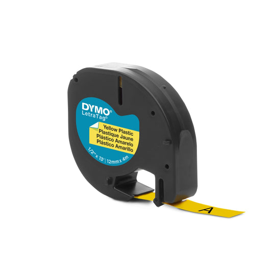 DYMO® Schriftbandkassette 12 mm x 4 m (B x L) gelb schwarz