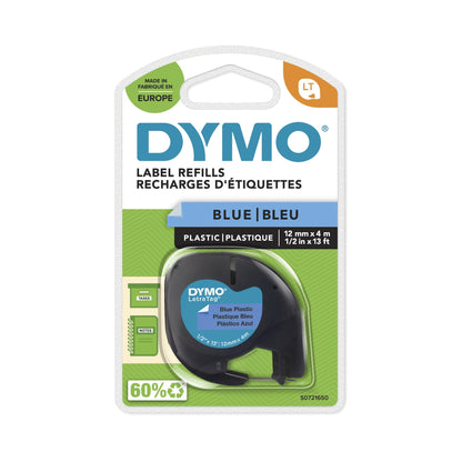 DYMO® Schriftbandkassette 12 mm x 4 m (B x L) blau schwarz