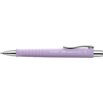 Faber-Castell Kugelschreiber Poly Ball 0,6mm XB blau Mine auswechselbar dokumentenecht Schaftfarbe: sweet lilac