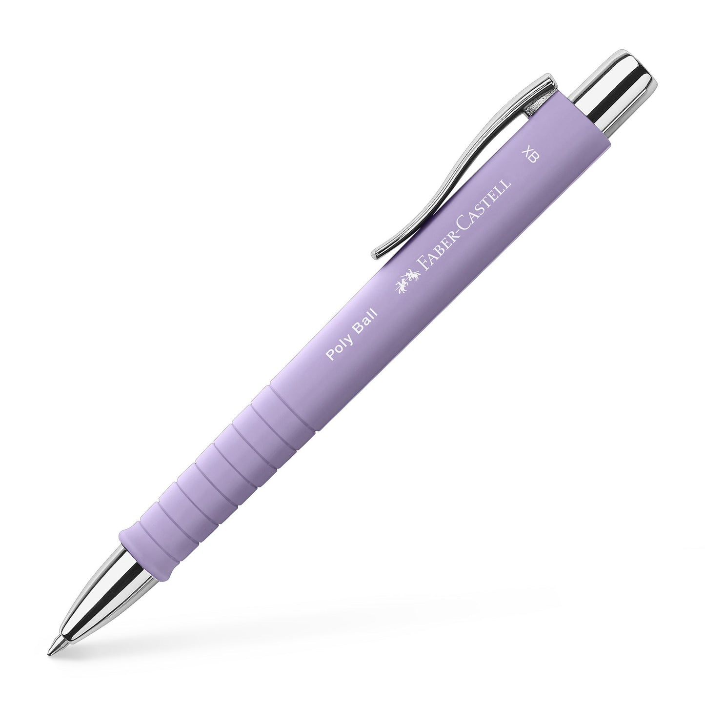 Faber-Castell Kugelschreiber Poly Ball 0,6mm XB blau Mine auswechselbar dokumentenecht Schaftfarbe: sweet lilac