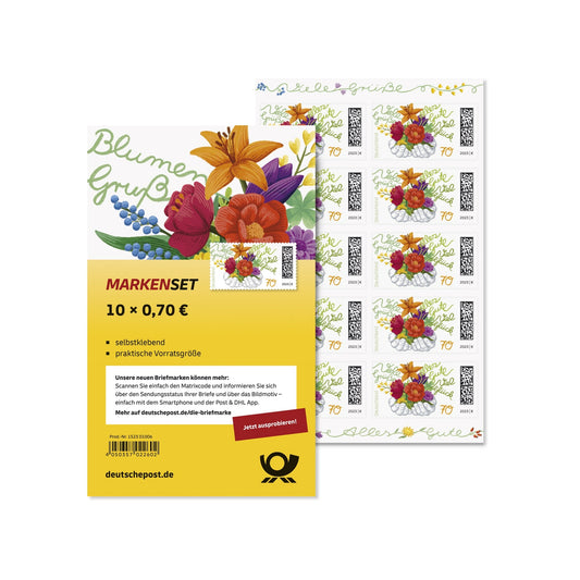 Briefmarke 0,70 Euro selbstklebend freie Motivauswahl nicht möglich 10 St./Pack.