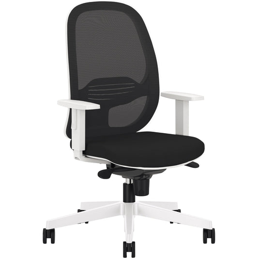 NowyStyl Bürodrehstuhl Eggy 41-53cm Synchronmechanik Rolle universell (für Hart- und Teppichböden) Kunststoff schwarz