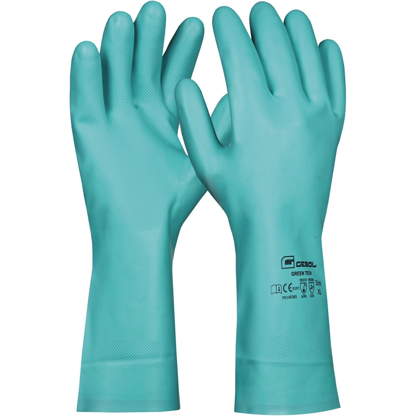 GEBOL Gummihandschuhe GREEN TECH XL Nitril grün