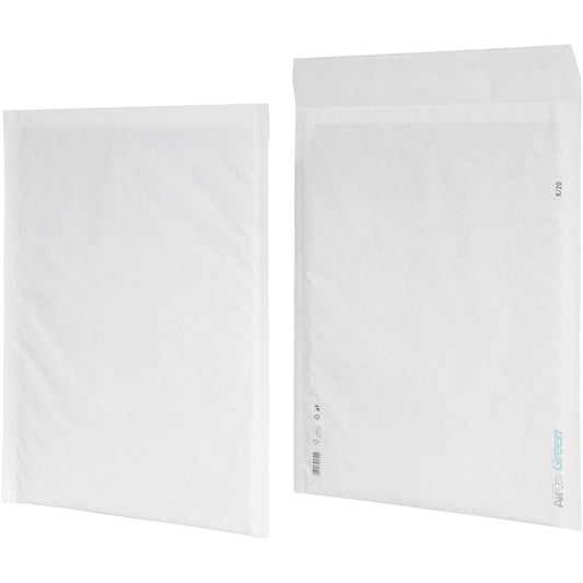 AirPro Green Papierpolstertasche 20K mit Haftklebung Papier weiß 100 St./Pack.