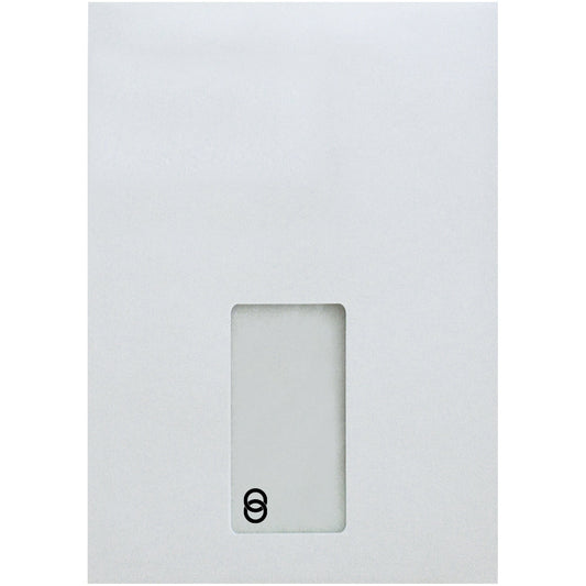 Soennecken Versandtasche oeco DIN C5 162 x 229 mm (B x H) mit Haftklebung mit Fenster 90g/m² weiß 500 St./Pack.