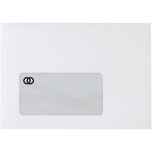 Soennecken Briefumschlag oeco DIN C6 162 x 114 mm (B x H) mit Selbstklebung mit Fenster 75g/m² weiß 1.000 St./Pack.