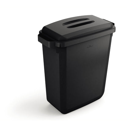 DURABLE Abfalleimer DURABIN® 60L SET 60l Kunststoff, recycelt schwarz 1 Sortierfach