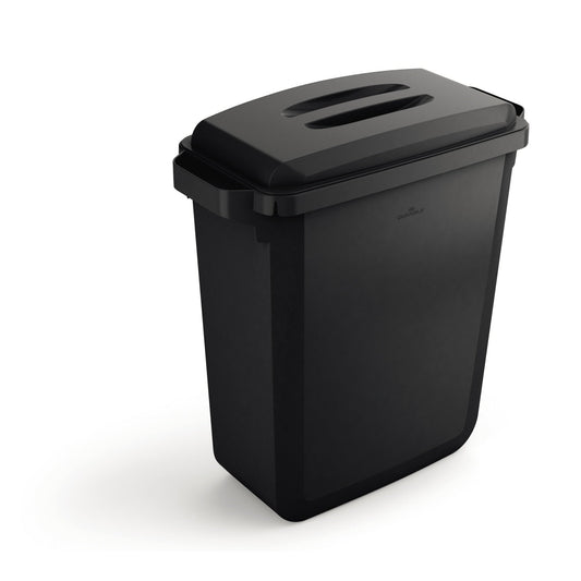 DURABLE Abfalleimer DURABIN® 60L SET 60l Kunststoff, recycelt schwarz 1 Sortierfach