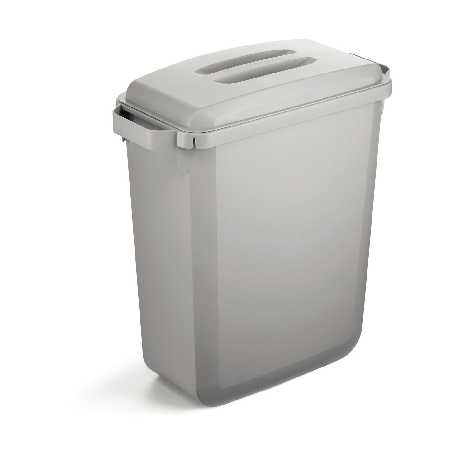 DURABLE Abfalleimer DURABIN® 60L SET 60l Kunststoff, recycelt grau 1 Sortierfach