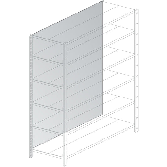Zubehör Regal/Schrank M-System Rückwand SCHOLZ Grundregal/Anbauregal M80, M100 1.000 x 1.920 mm (B x H) Stahl, verzinkt