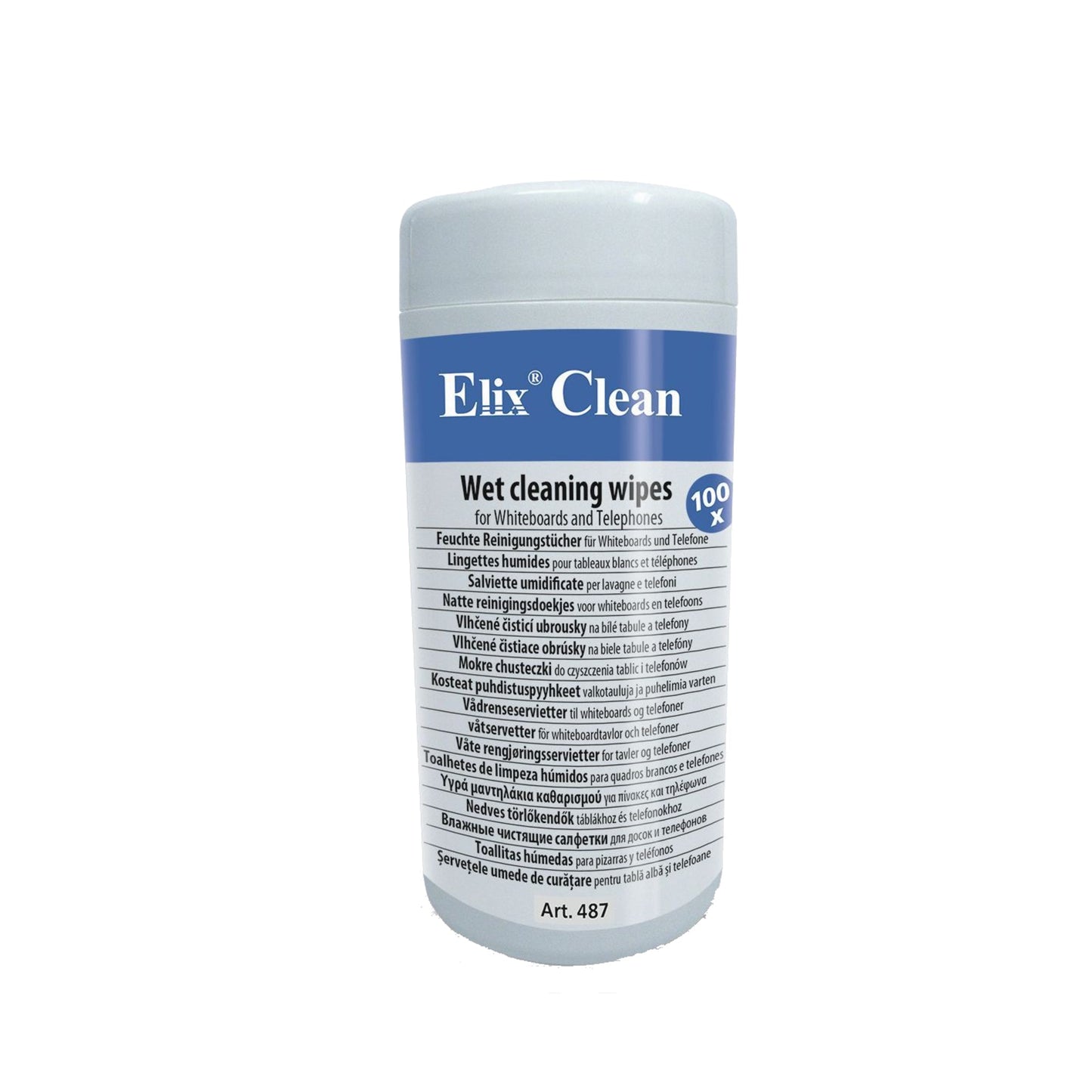 Elix Clean Reinigungstuch Whiteboards, Telefone, Kunststoffoberflächen nicht nachfüllbar 100 St./Pack.