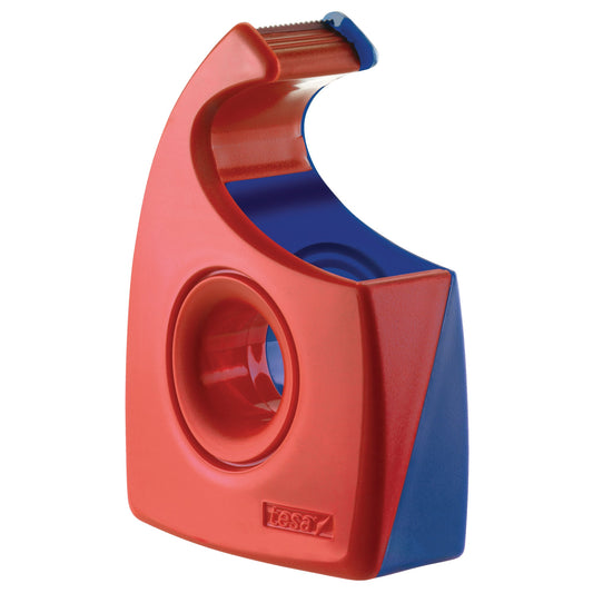 tesa® Handabroller Easy Cut® nachfüllbar rot/blau