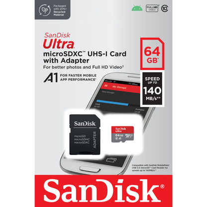 SanDisk Speicherkarte microSDXC Ultra® 64Gbyte