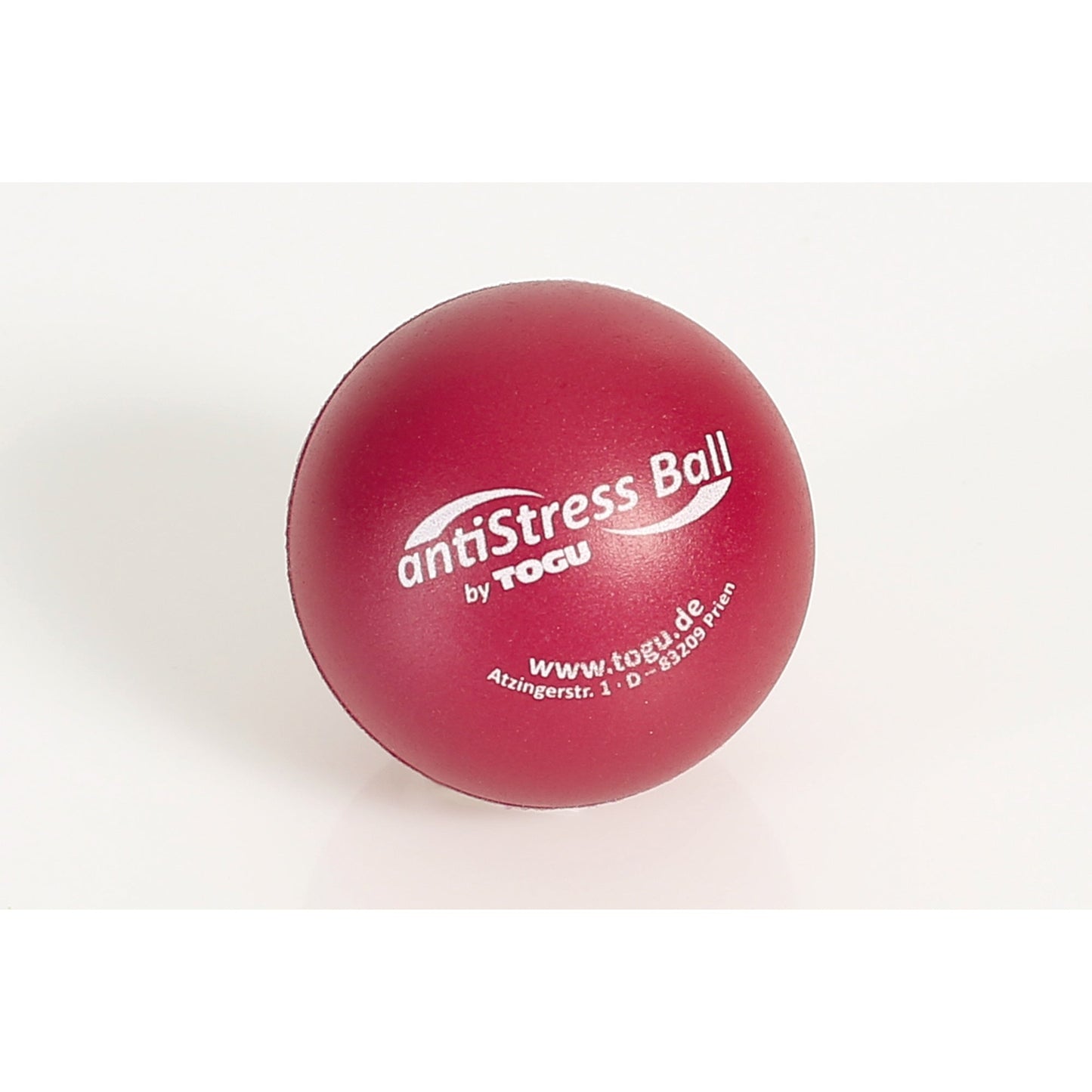 TOGU Stressball 6,5cm Ruton®, 100 % recycelbar rot