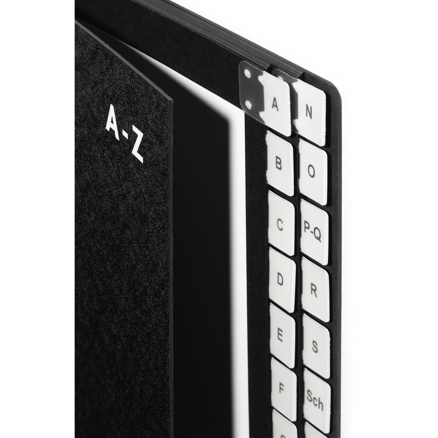PAGNA Pultordner Classic DIN A4 A-Z Hartpappe, 80 % recycelt schwarz 24 Fächer