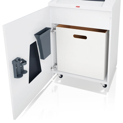 HSM® Aktenvernichter SECURIO P44i P-4 Papier, Heftklammern, Büroklammern, Kreditkarten, CDs/DVDs, USB-Sticks, Disketten Partikelschnitt weiß